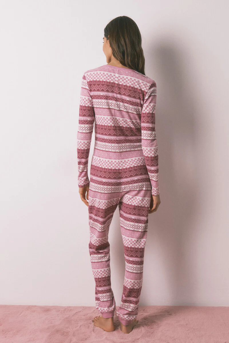 Long border jumpsuit pyjamas - Image 2