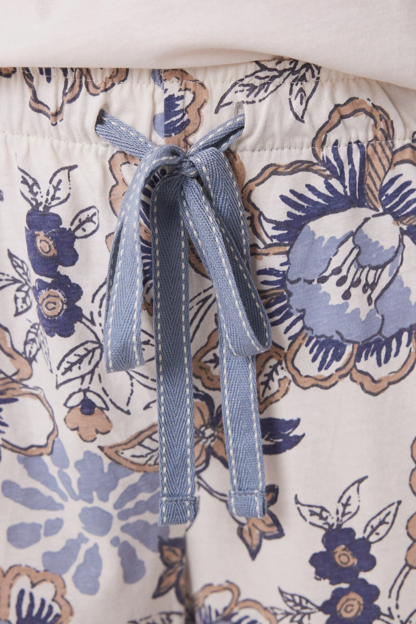 Long carrot trouser 100% cotton flowers - Image 2