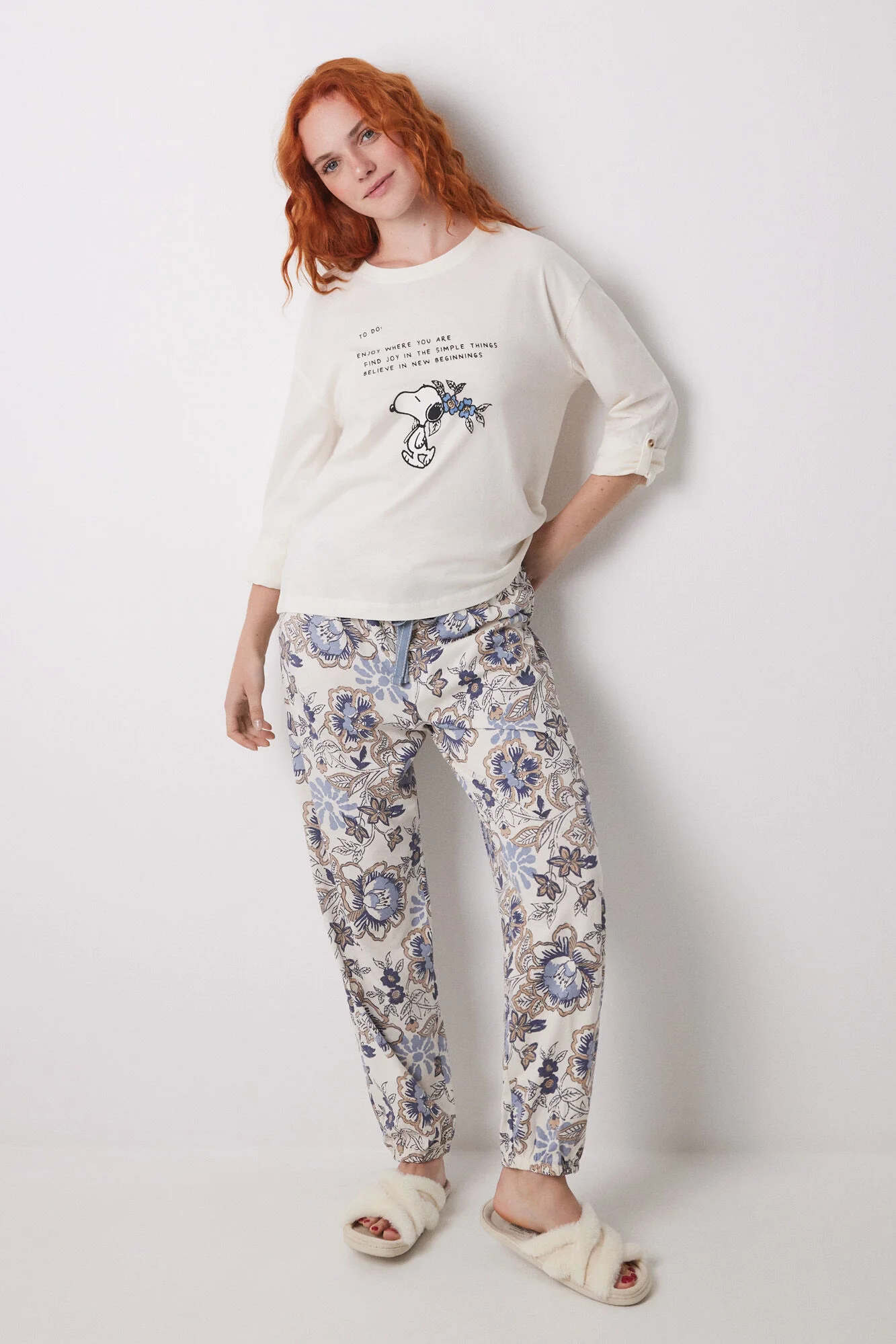 Long carrot trouser 100% cotton flowers - Image 5