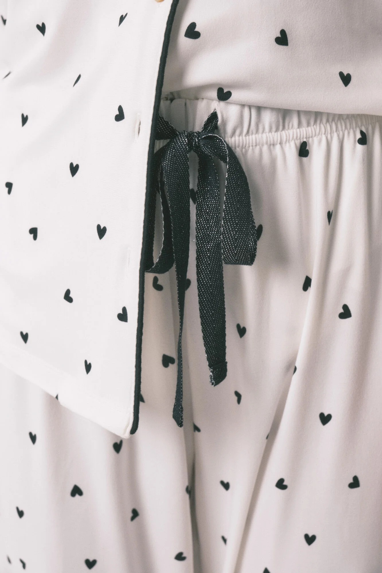 Long classic heart print pyjamas - Image 4