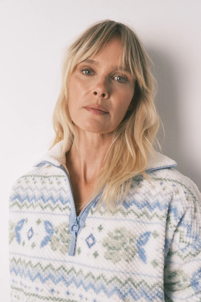 Long fleece jacquard pyjamas - Image 5