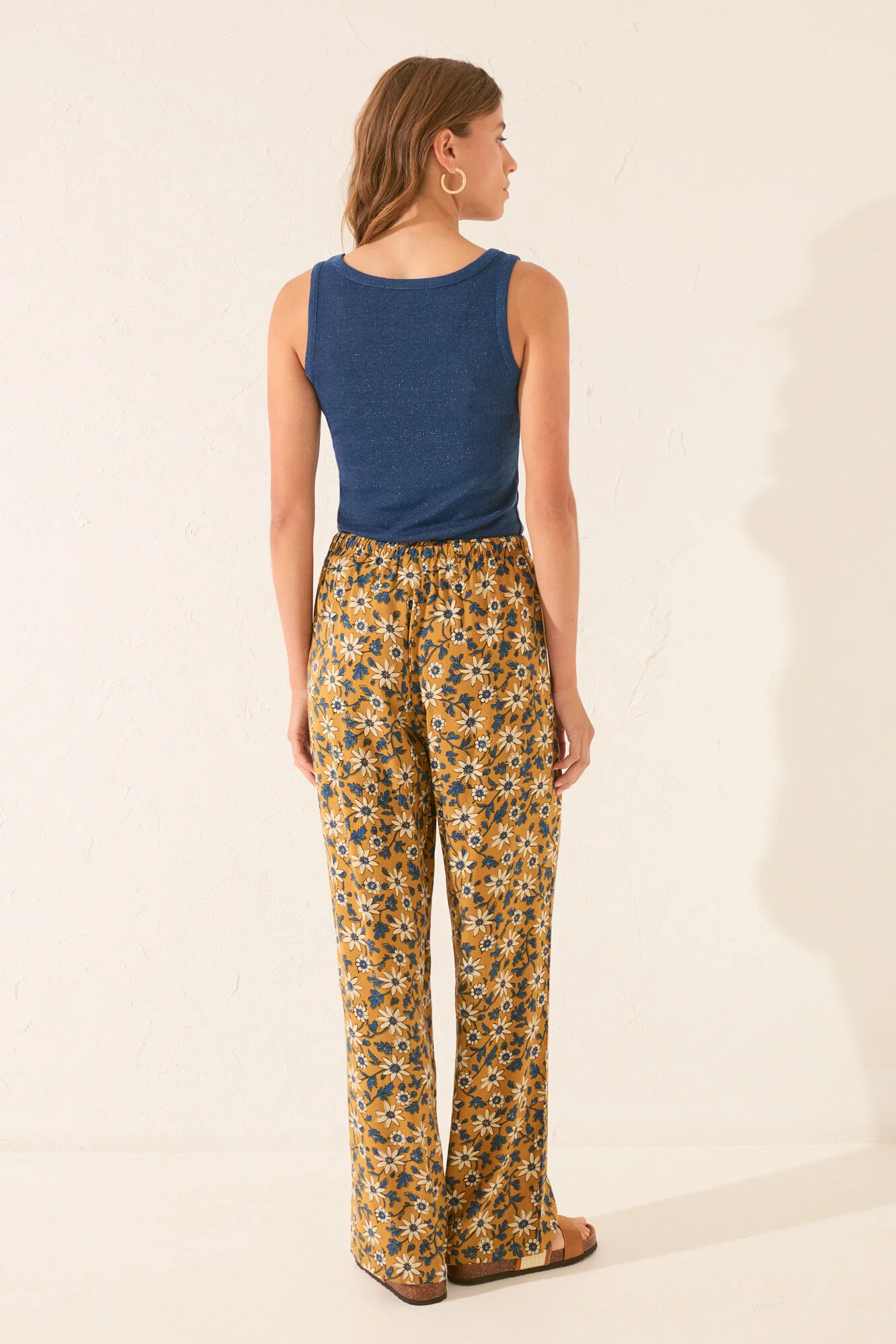 Long floral print trouser - Image 3