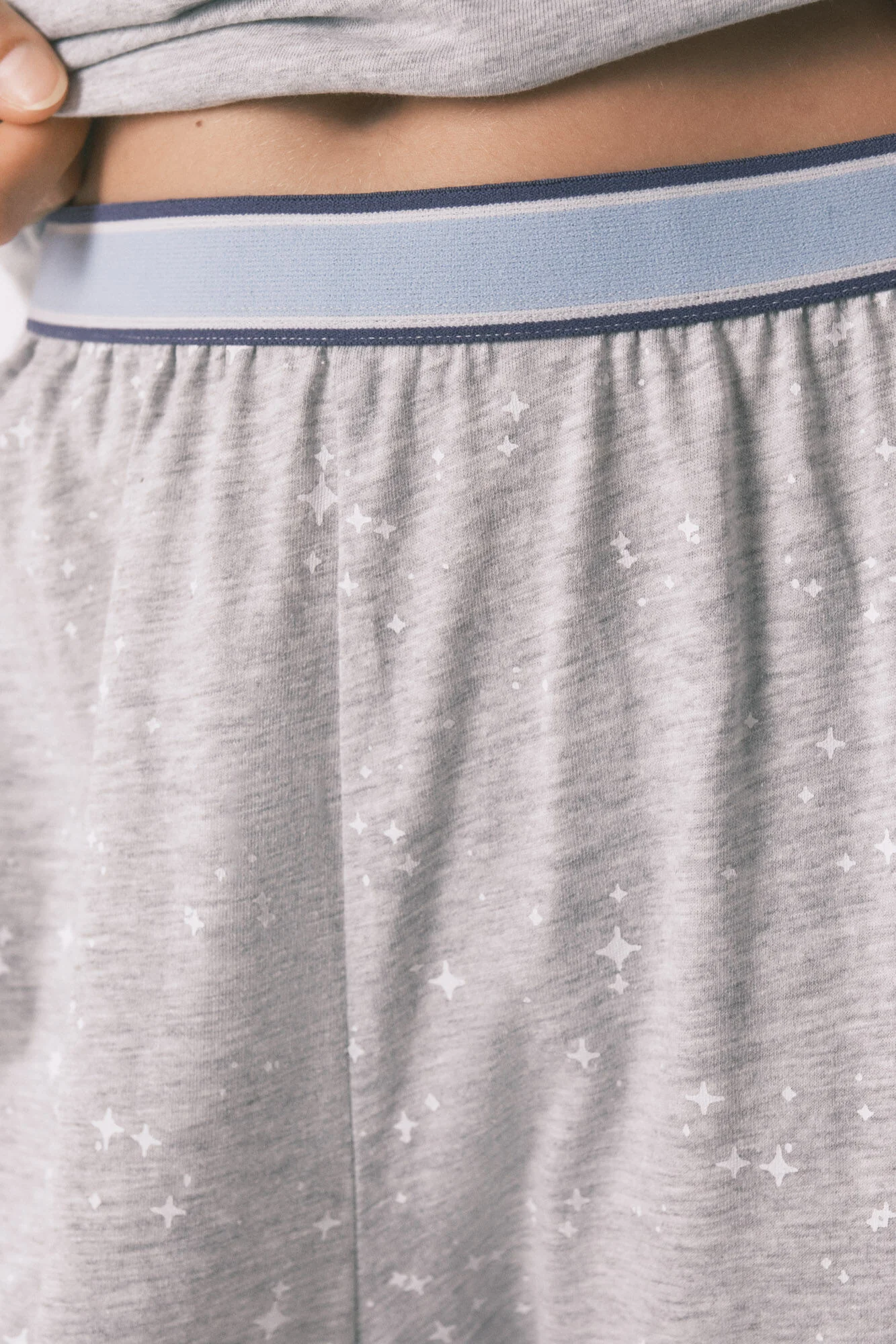 Long grey Hedwig cotton pyjamas - Image 3