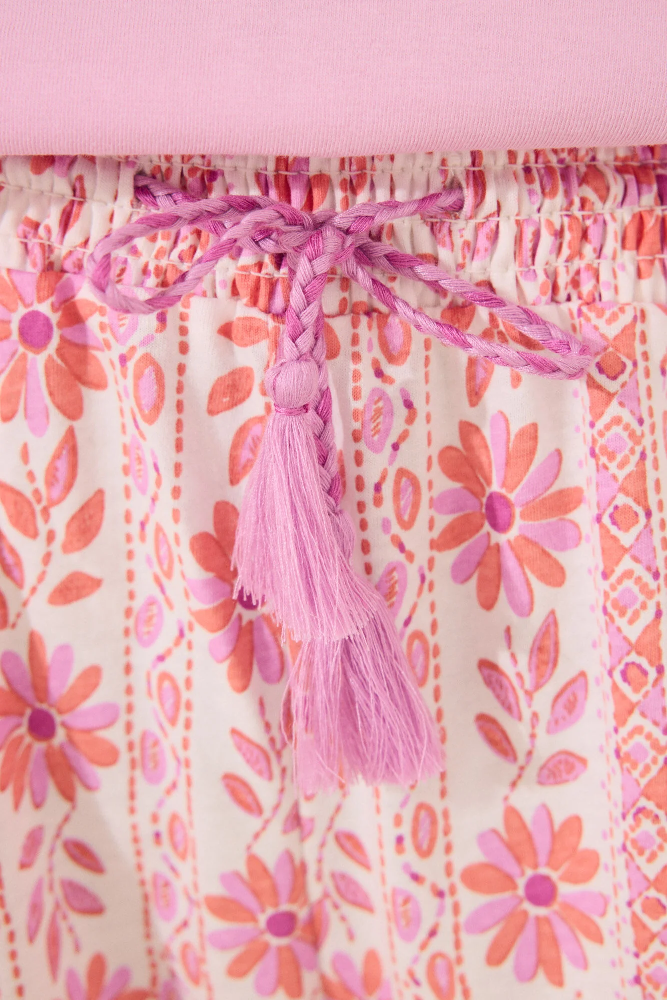 Long lounge trouser 100% cotton flowers - Image 3