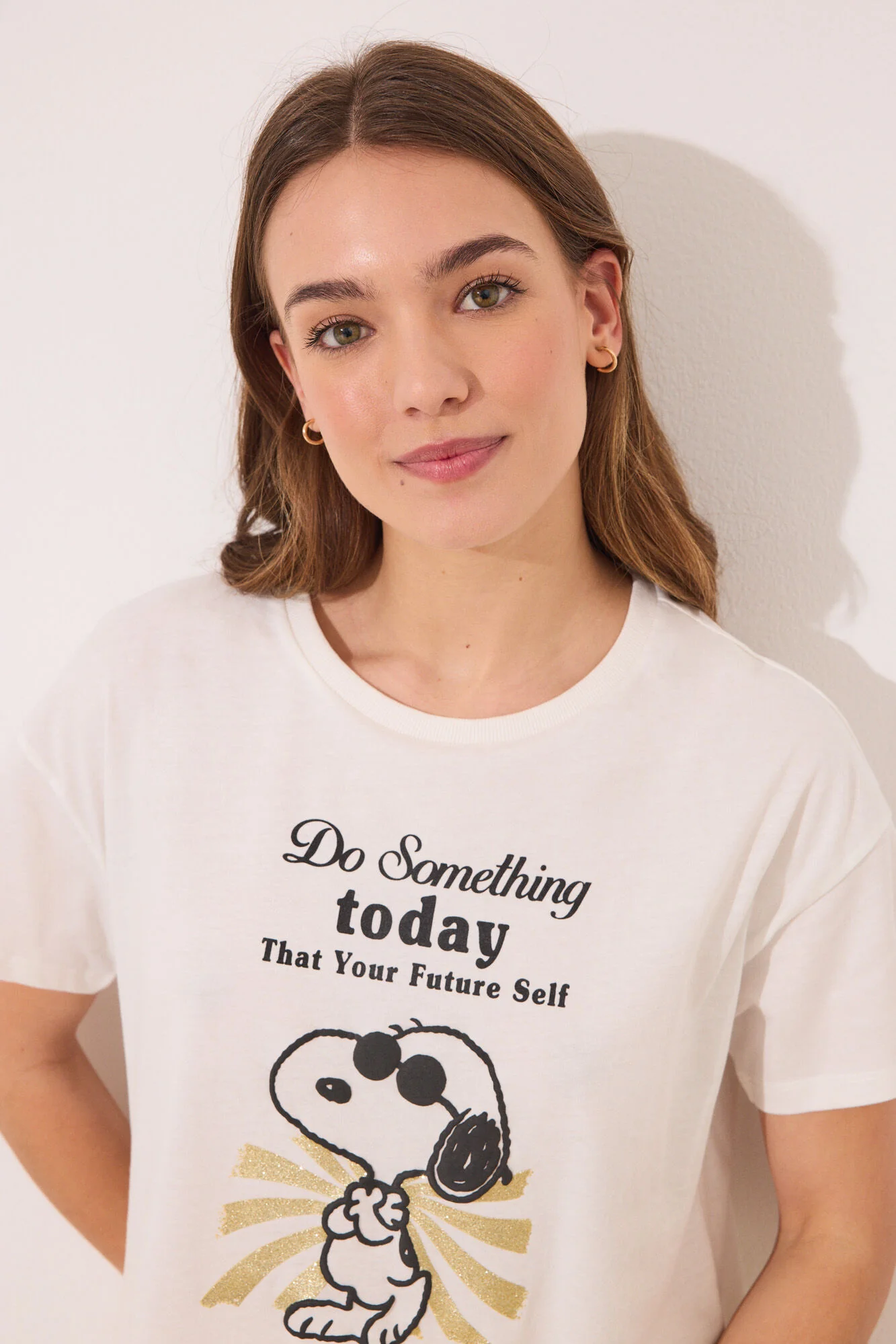 Long pyjamas Snoopy short sleeve - Image 6