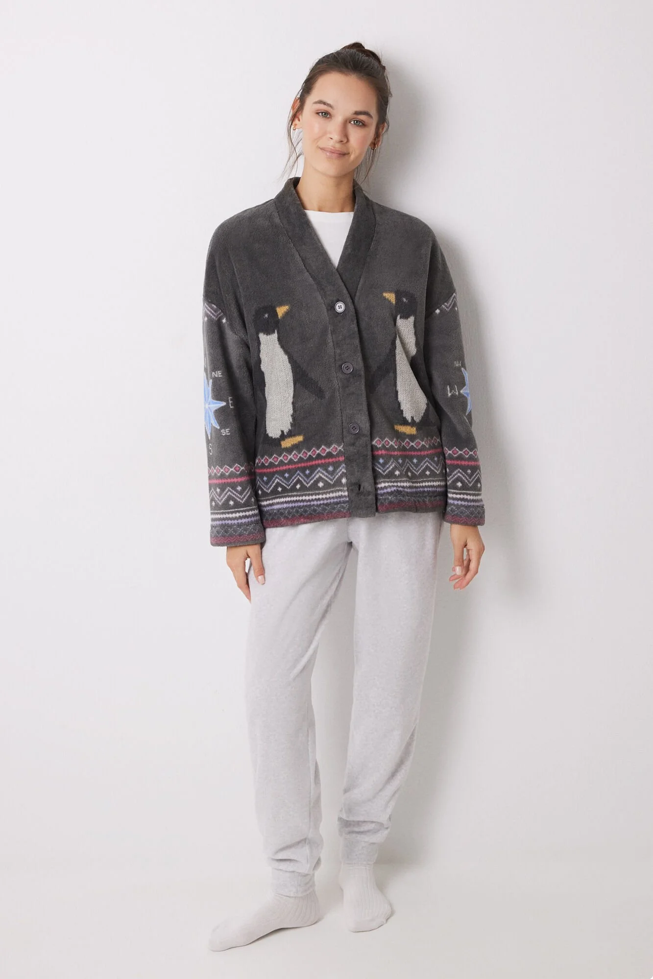 Long velvet penguin pajamas - Image 4