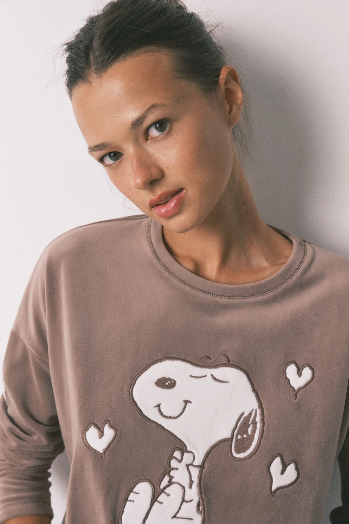 Long velvet velvet Snoopy long pyjamas - Image 2