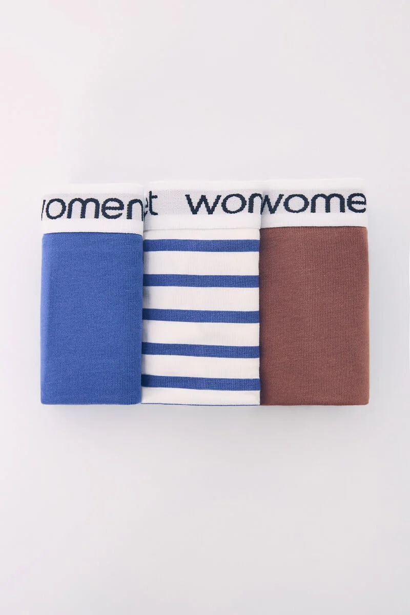 Pack of 3 classic cotton logo panties - Image 4