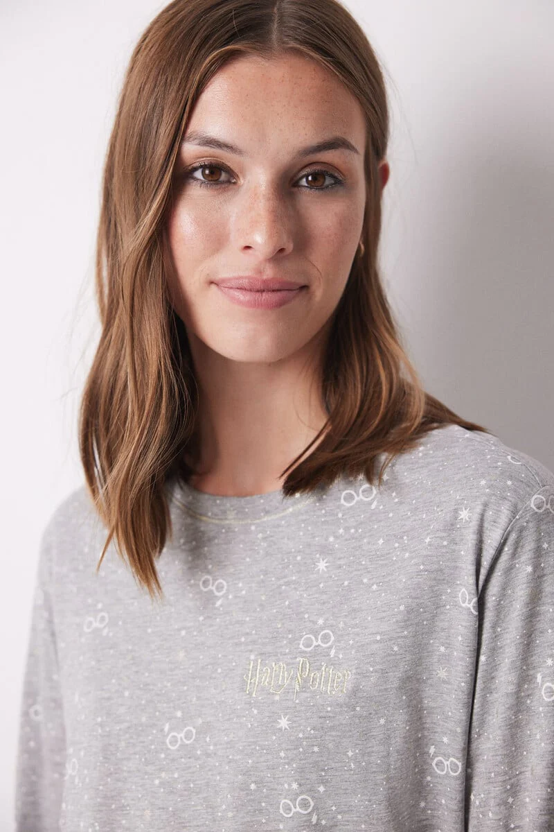 Harry Potter grey 100% cotton long pyjamas - Image 2