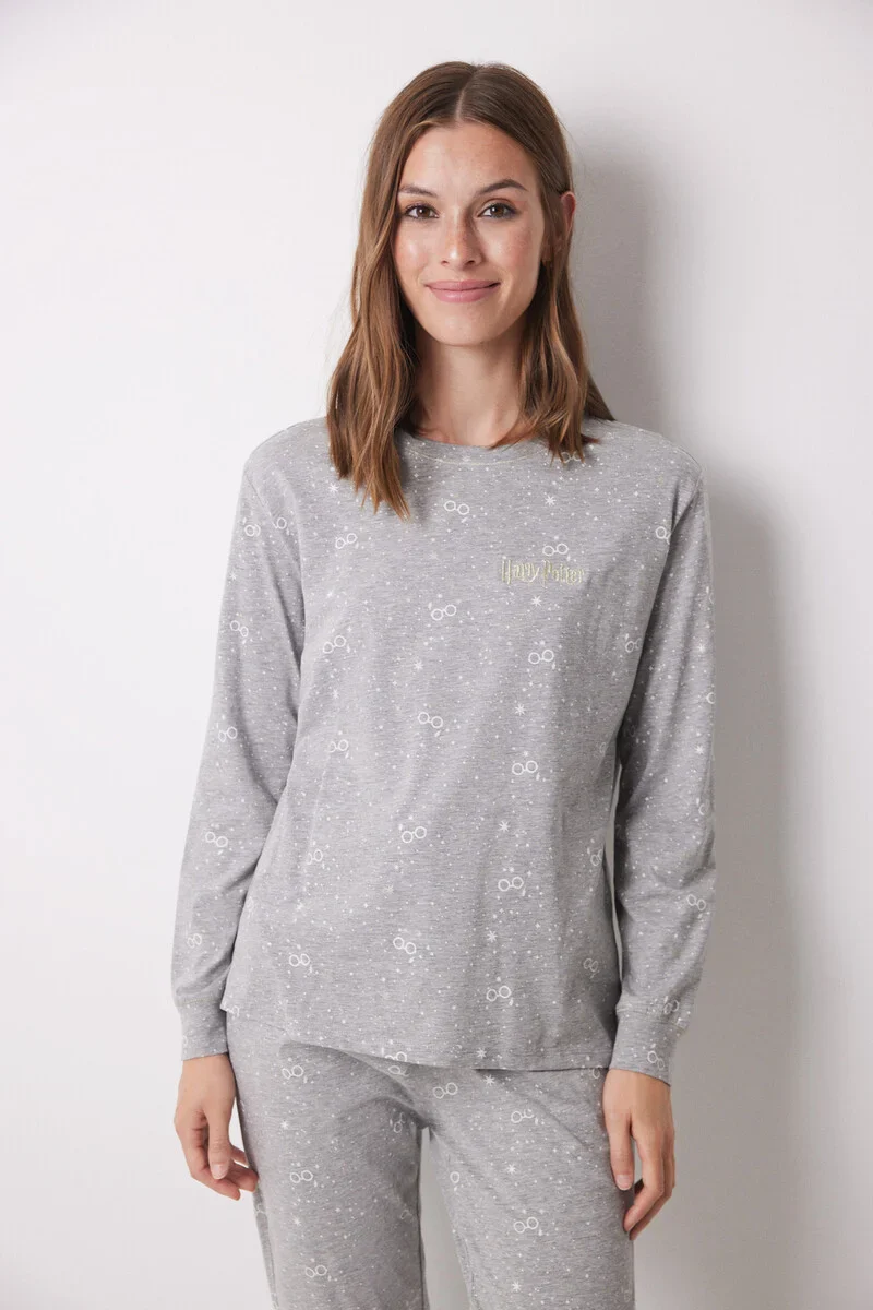 Harry Potter grey 100% cotton long pyjamas - Image 3