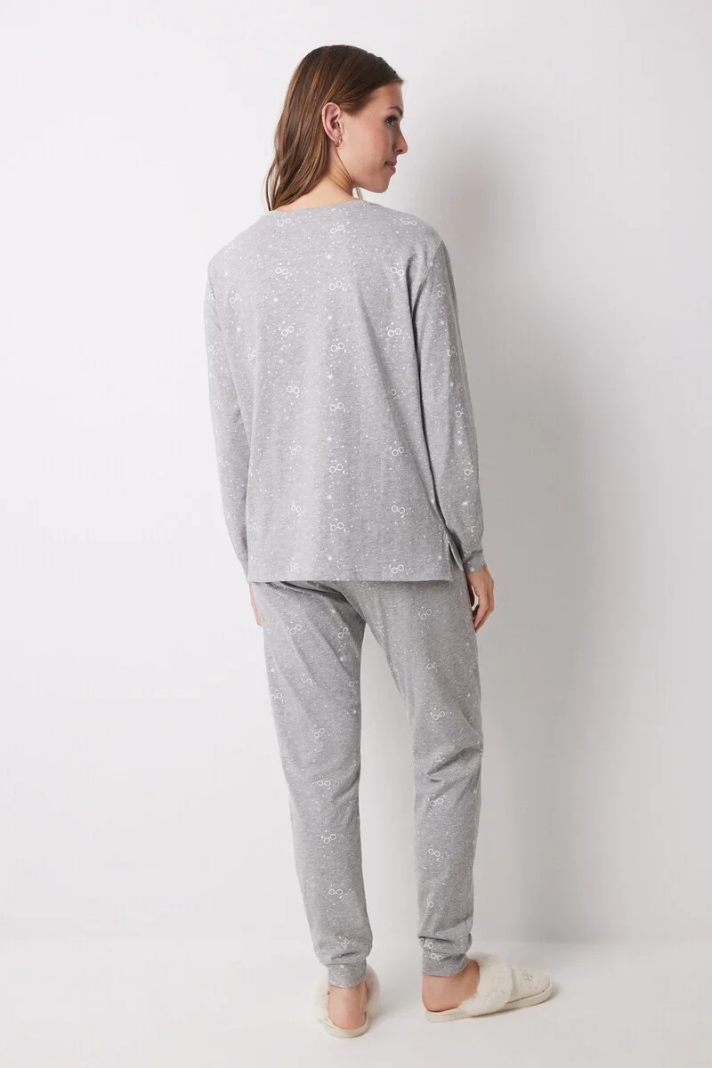 Harry Potter grey 100% cotton long pyjamas - Image 4