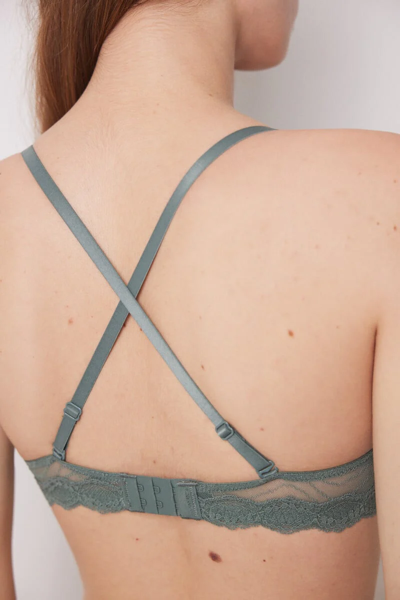 BEAUTIFUL Classic khaki lace bra - Image 6