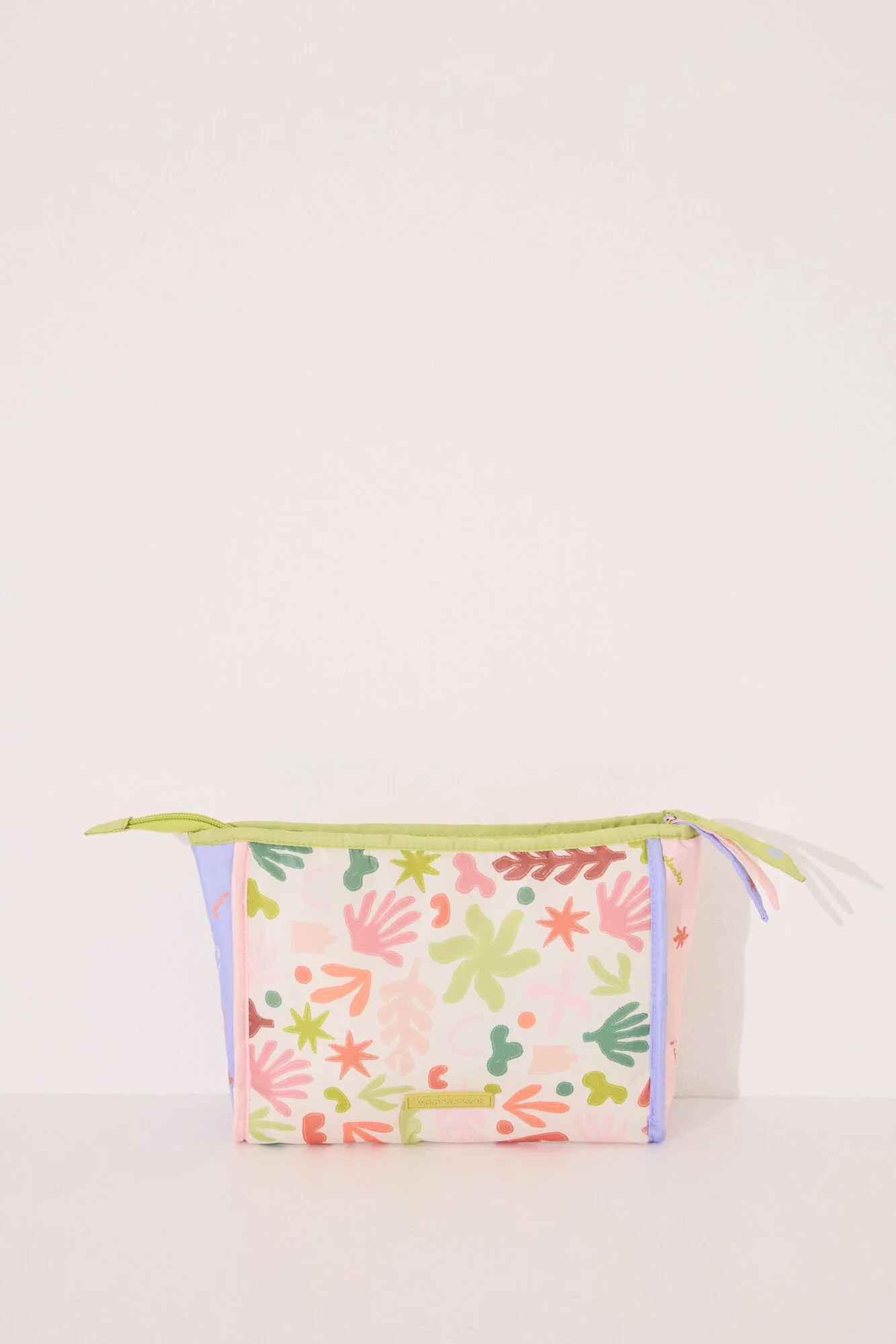 Medium multicoloured leaves vanity case - Image 3