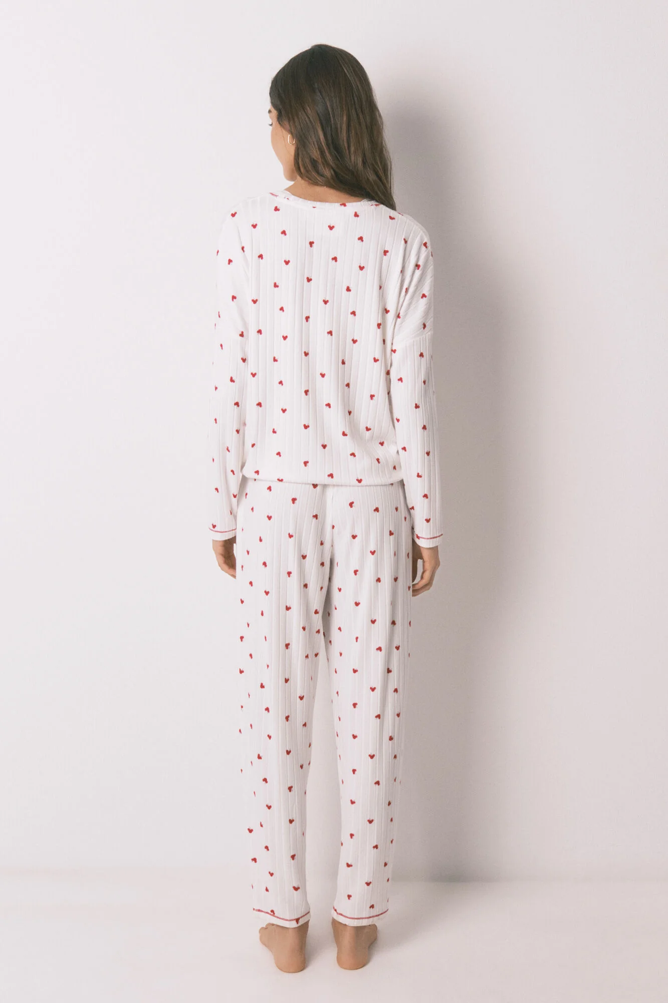 Mickey Cherry print long pyjamas - Image 4