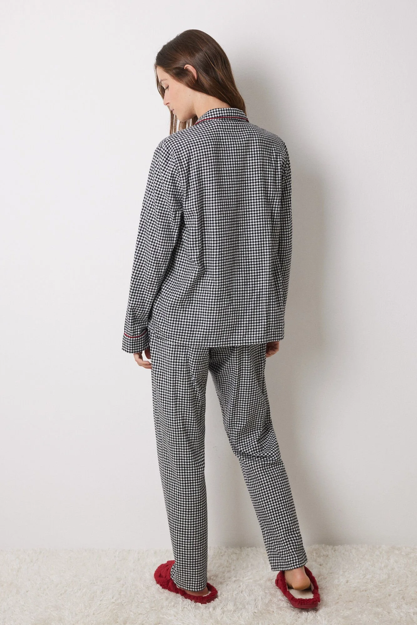 Mickey Mouse Long Plaid Shirt Pyjamas - Image 2