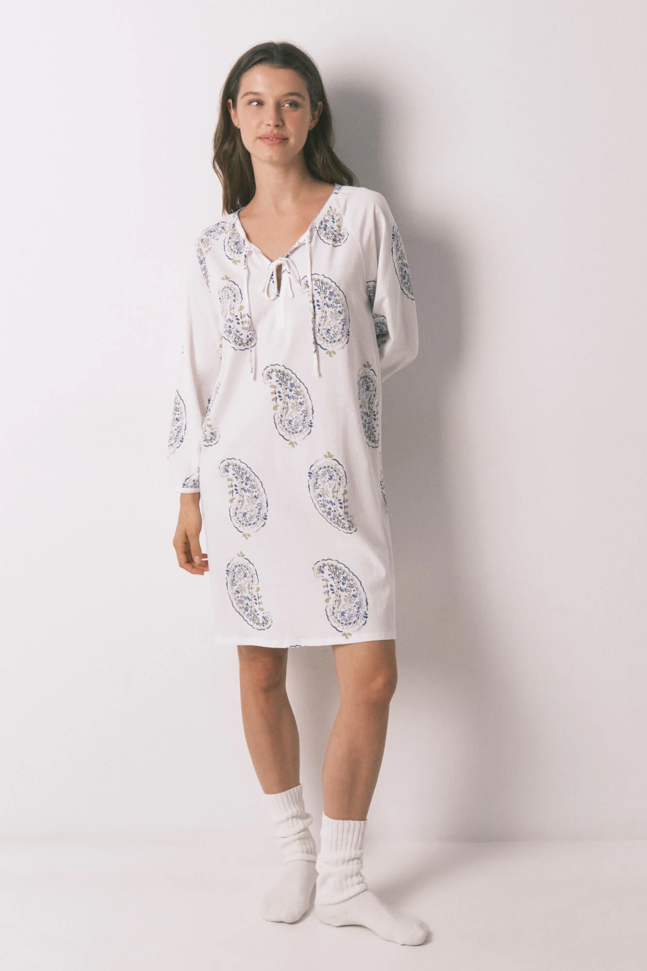 Midi Paisley print nightgown - Image 2