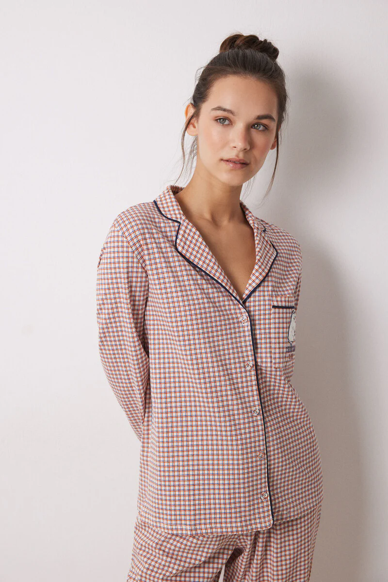 Moomin 100% cotton checked shirt pyjamas - Image 4