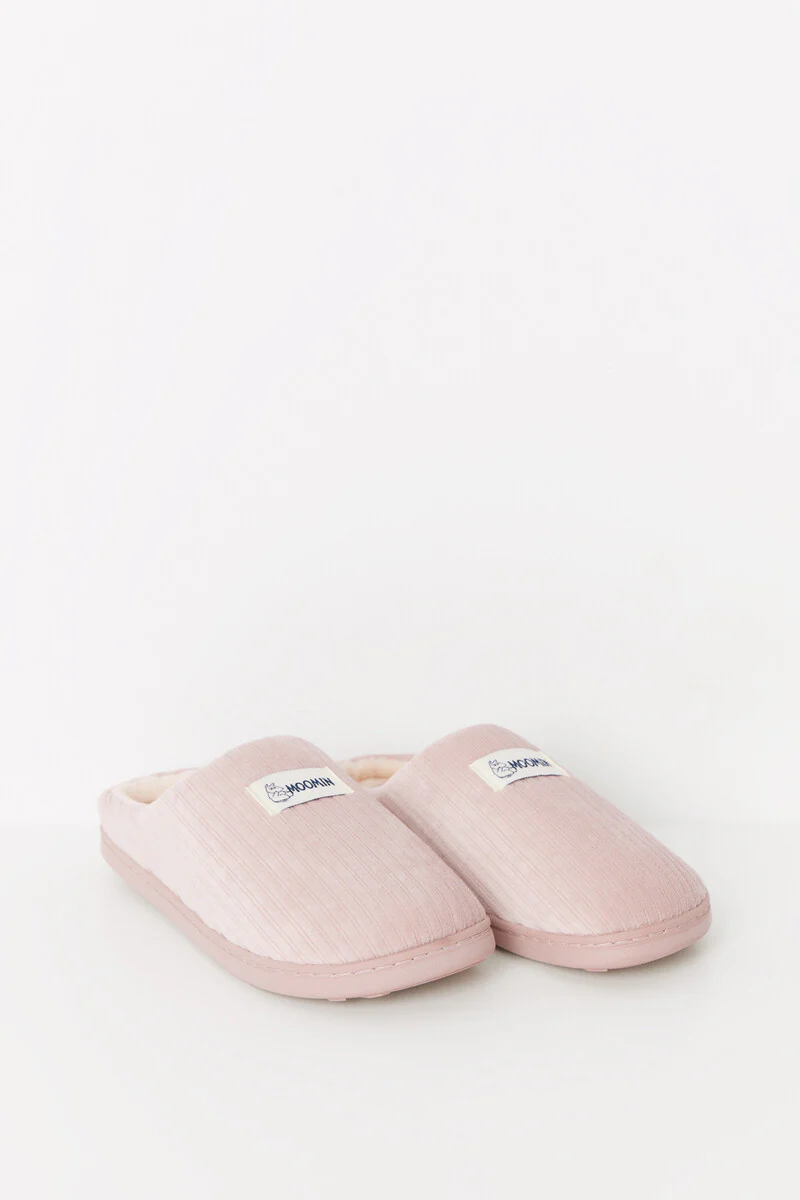 Moomin pink corduroy slippers - Image 4