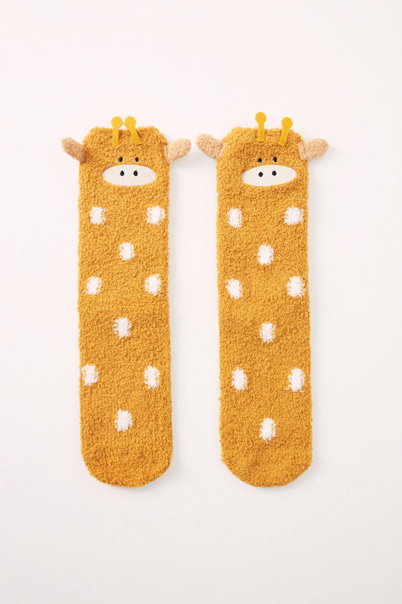 Giraffe fluffy socks