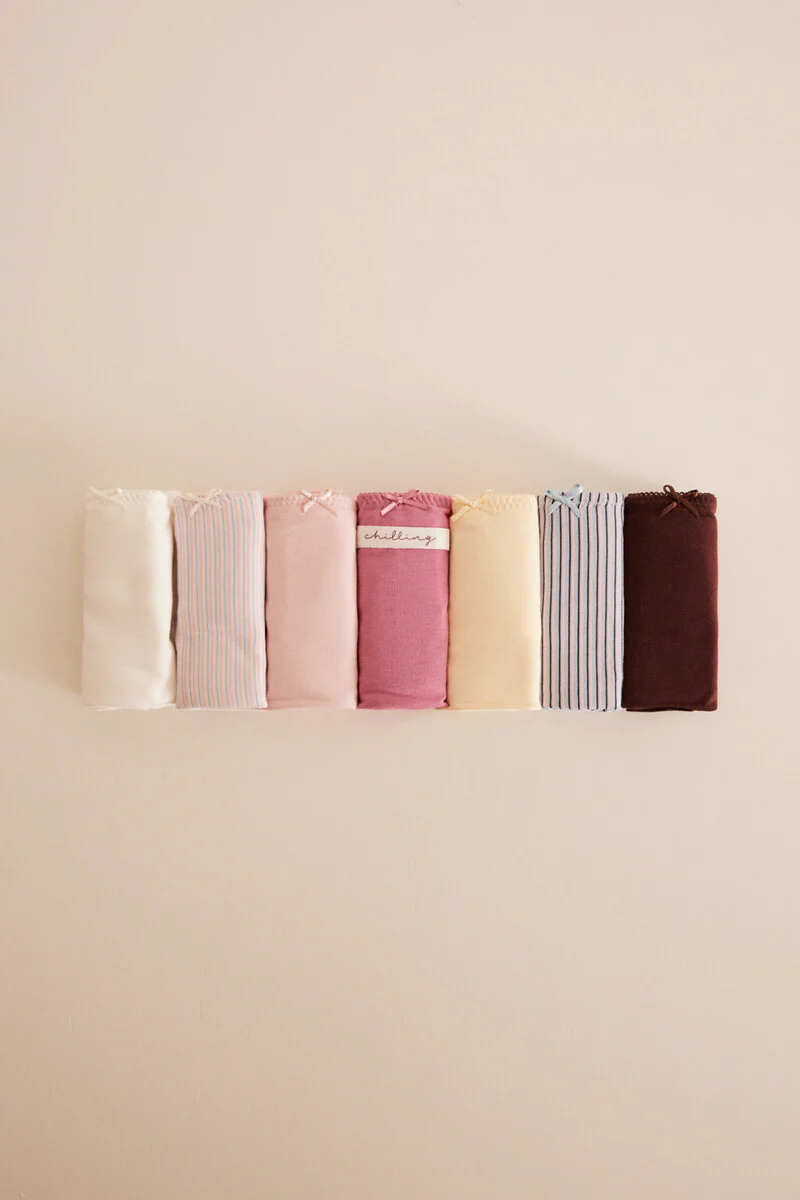 Striped cotton culottes 7