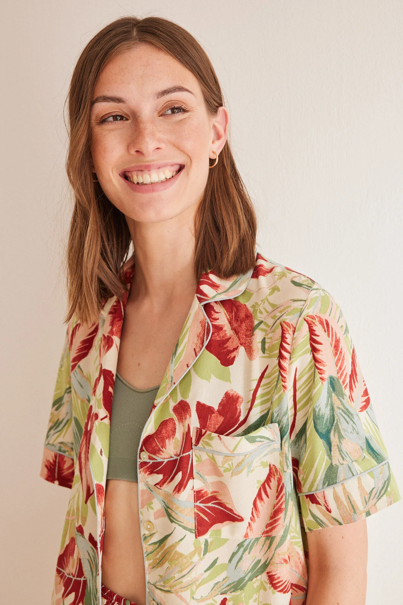 Classic floral print pyjamas - Image 3