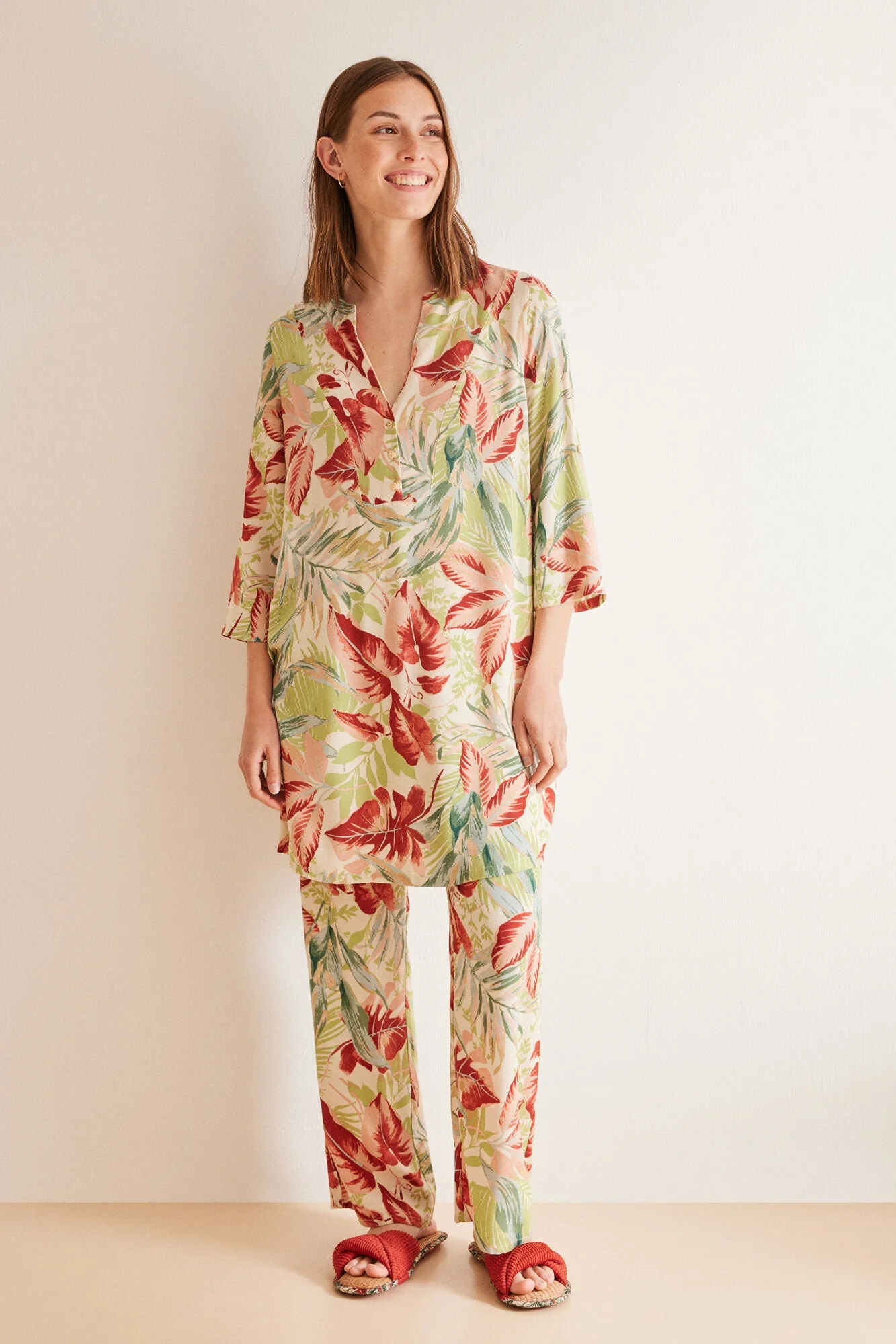 Tropical print beach camisole - Image 4