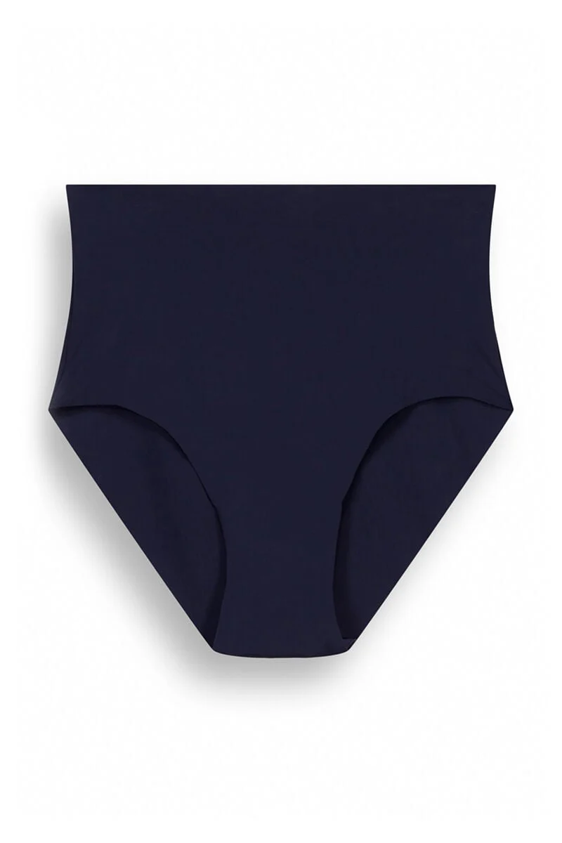 Navy blue microfibre high waist panty - Image 5