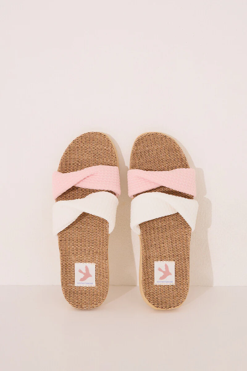 Open raffia knot sandals - Image 3