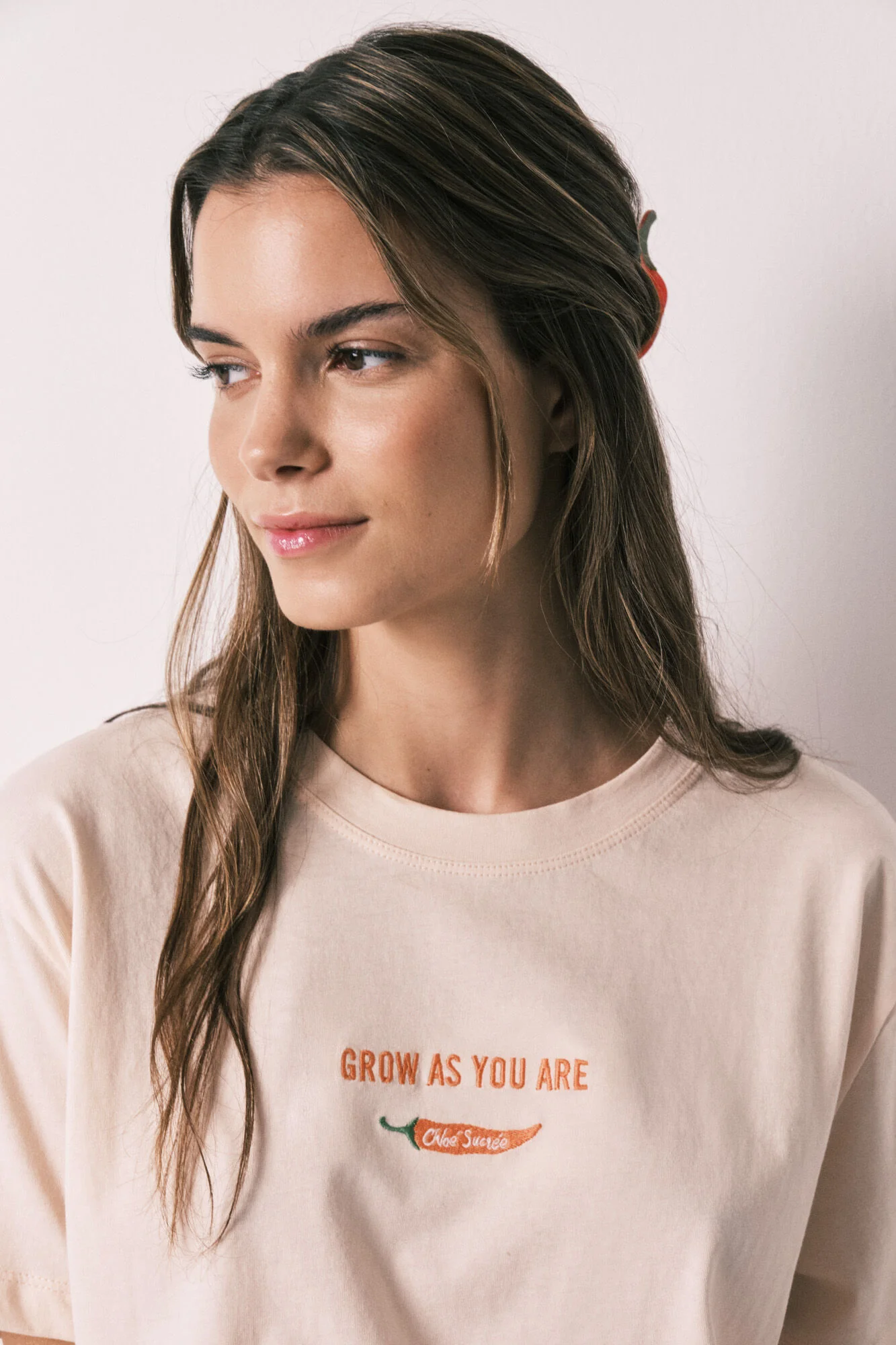 Orange 100% cotton short sleeve T-shirt