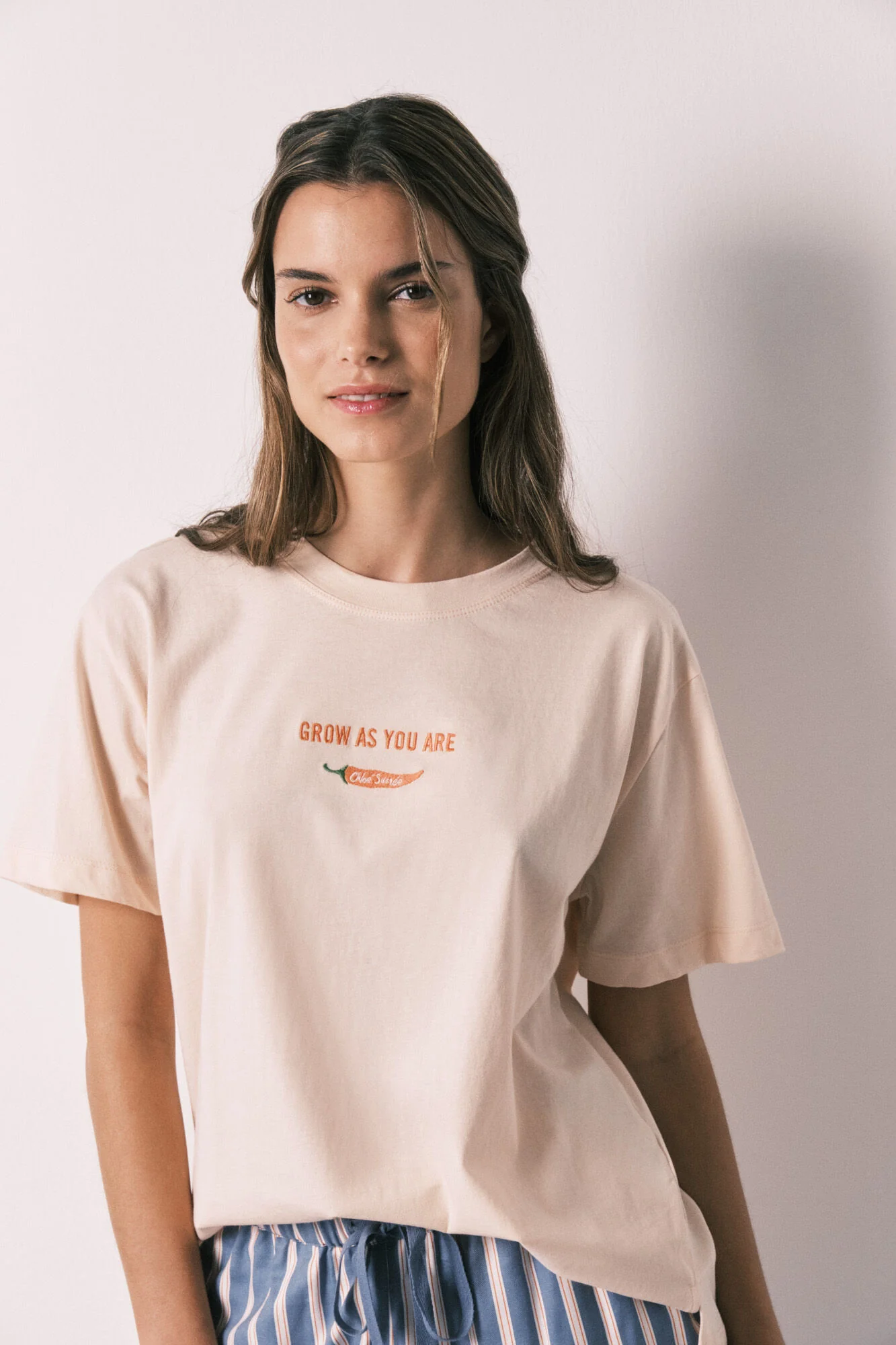 Orange 100% cotton short sleeve T-shirt - Image 2