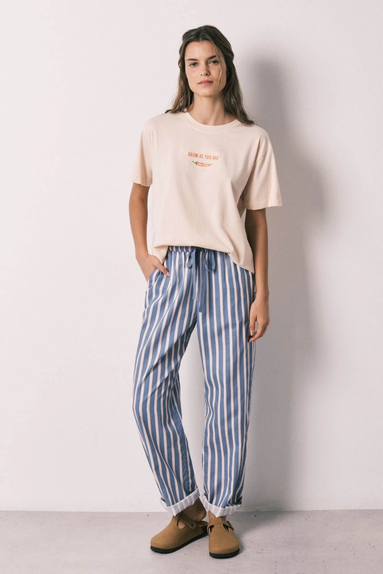 Orange 100% cotton short sleeve T-shirt - Image 3