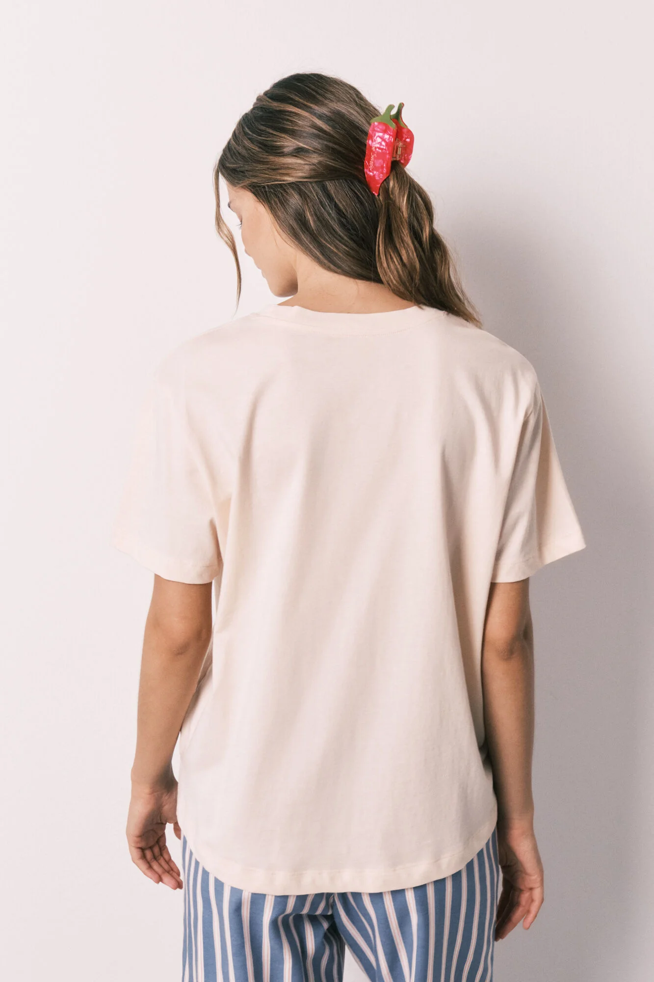 Orange 100% cotton short sleeve T-shirt - Image 4