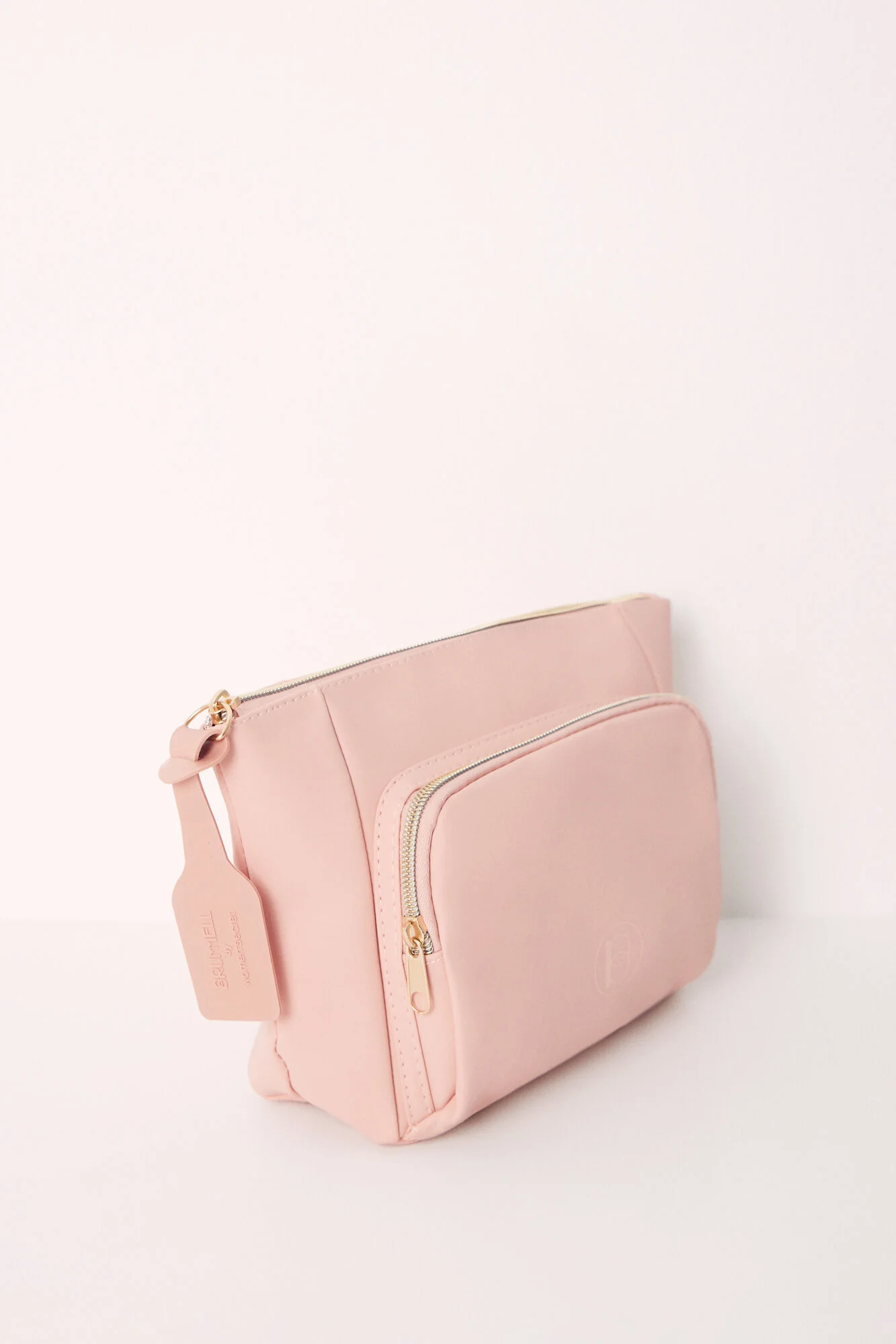 Medium pink rubberized toiletry bag - Image 2