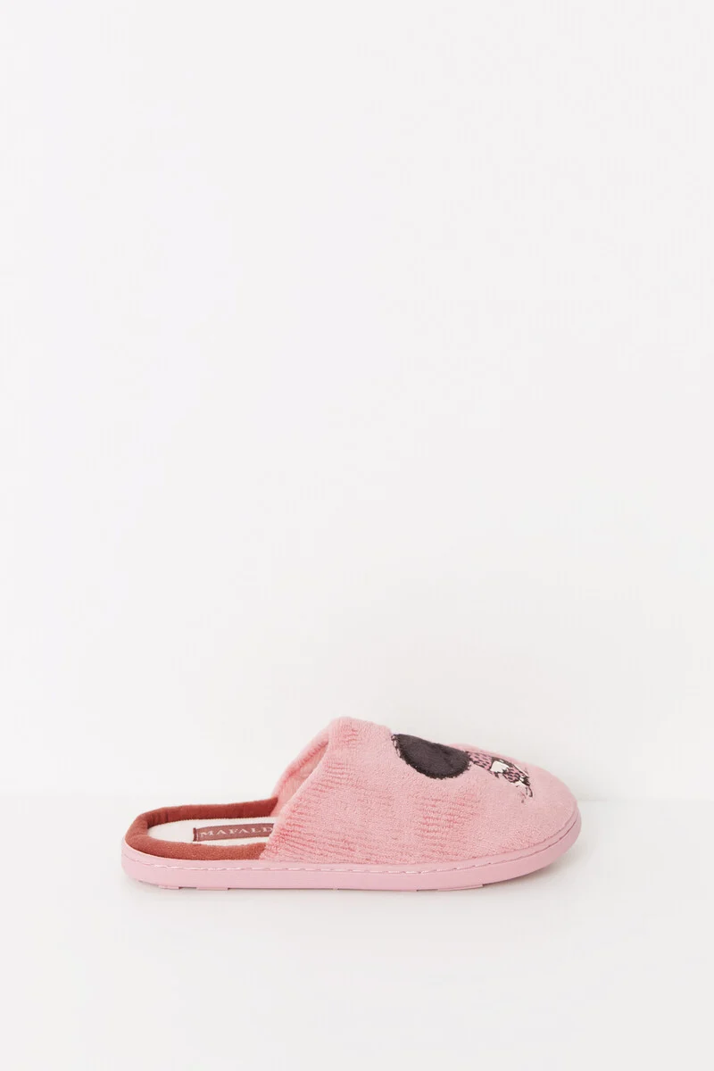 Pink Mafalda open-toed house slipper - Image 4