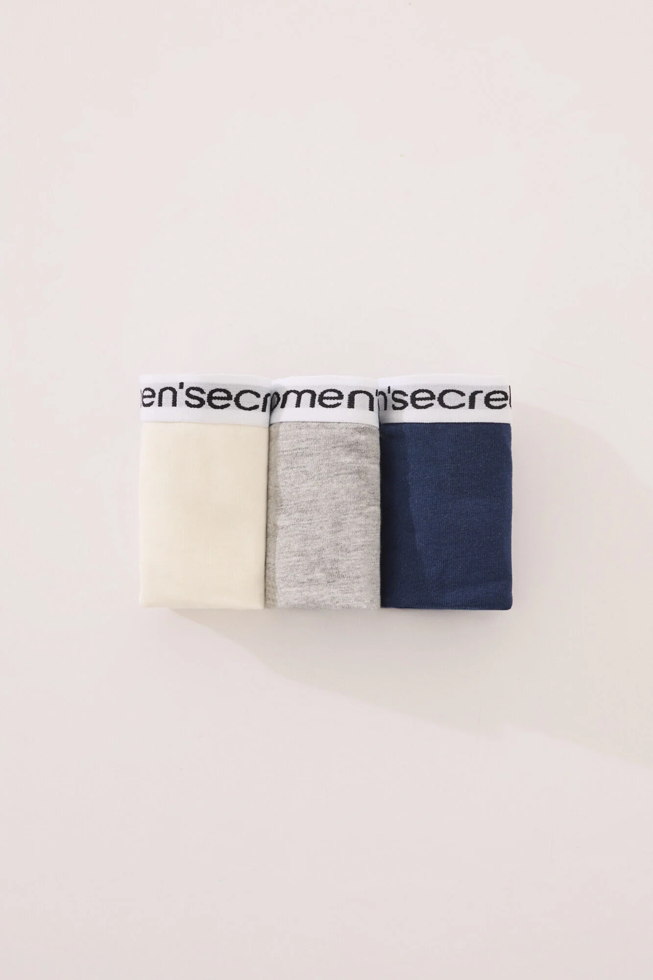 Pack of 3 classic cotton panties mix colors logo