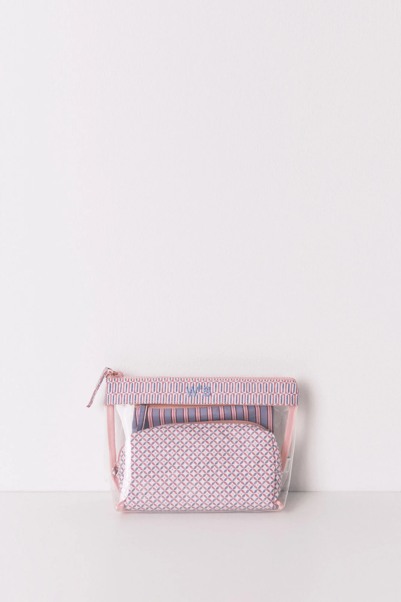 Pack of 3 geometric print toiletry bags - Image 4
