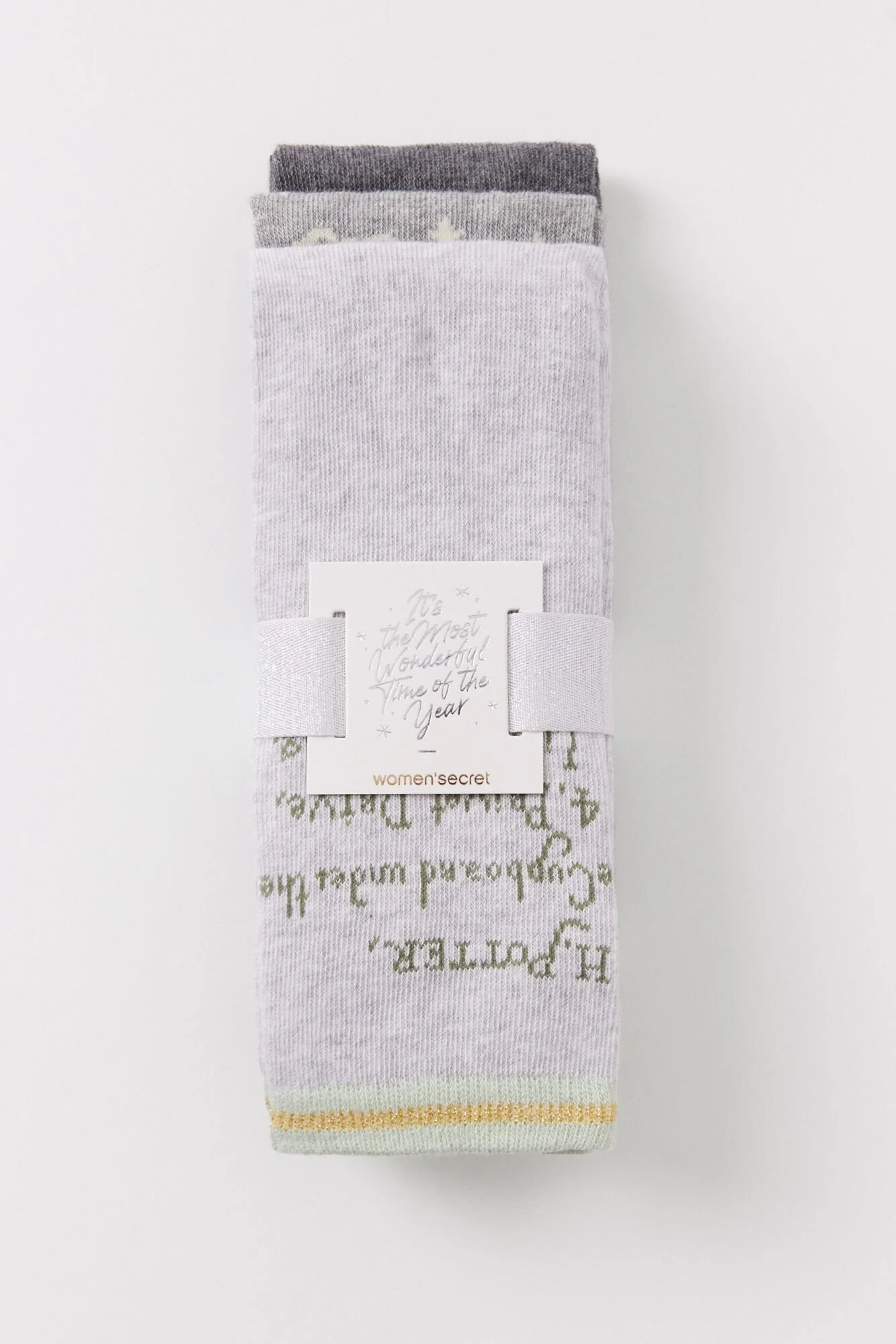 Pack of 3 Harry Potter lurex high socks - Image 3
