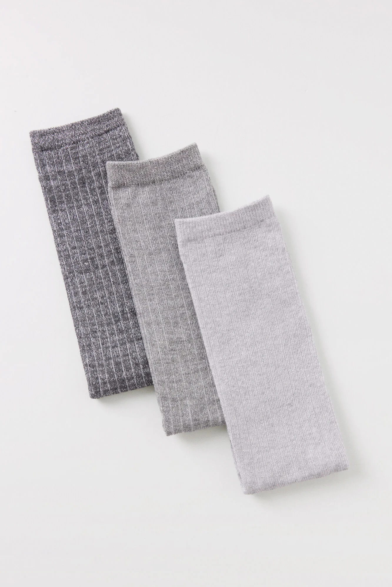 Pack of 3 lurex ribbed high socks - Image 5
