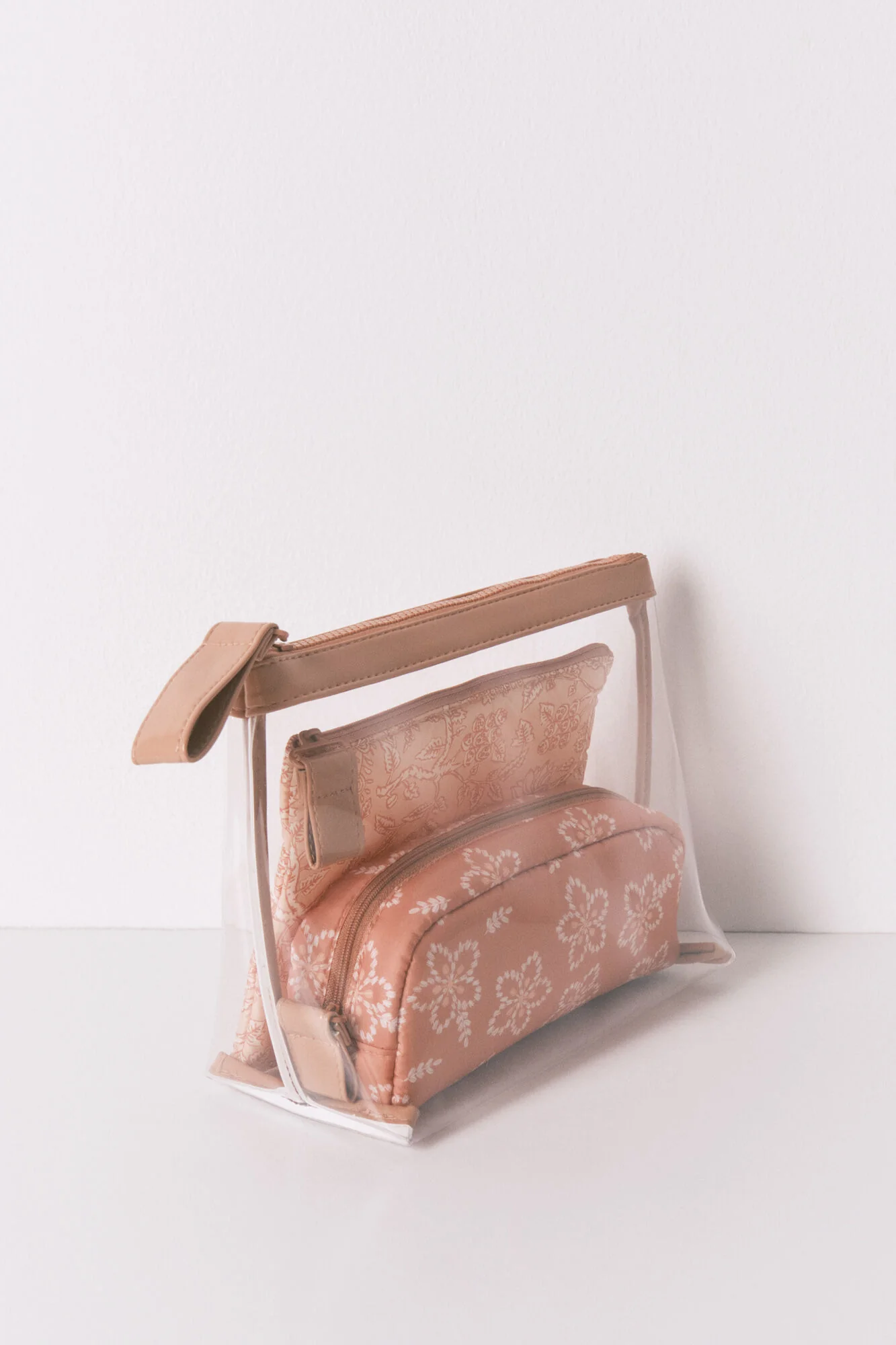 Pack of 3 multicoloured printed toiletry bags - Image 2