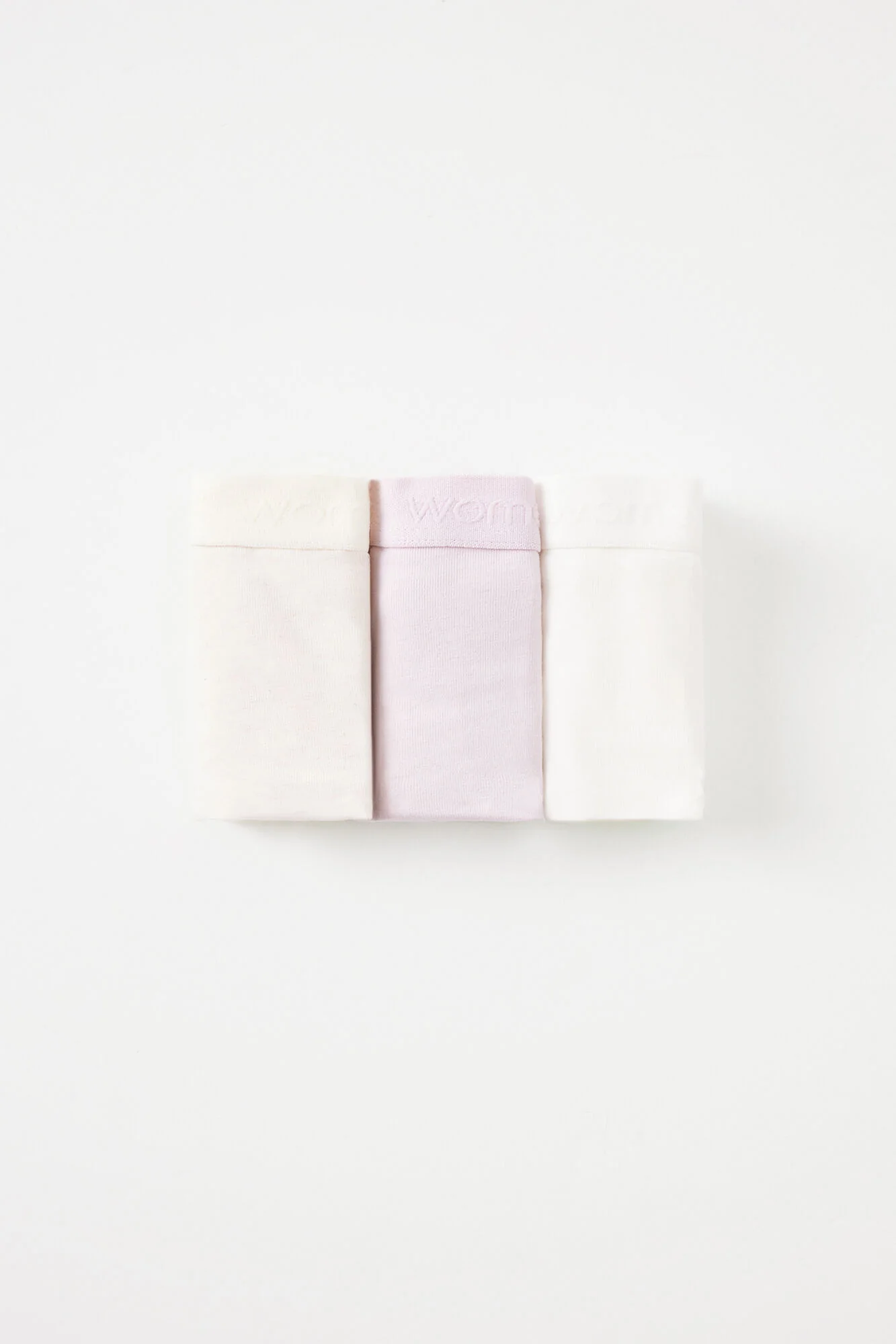 Pack of 3 wide cotton panties with logo