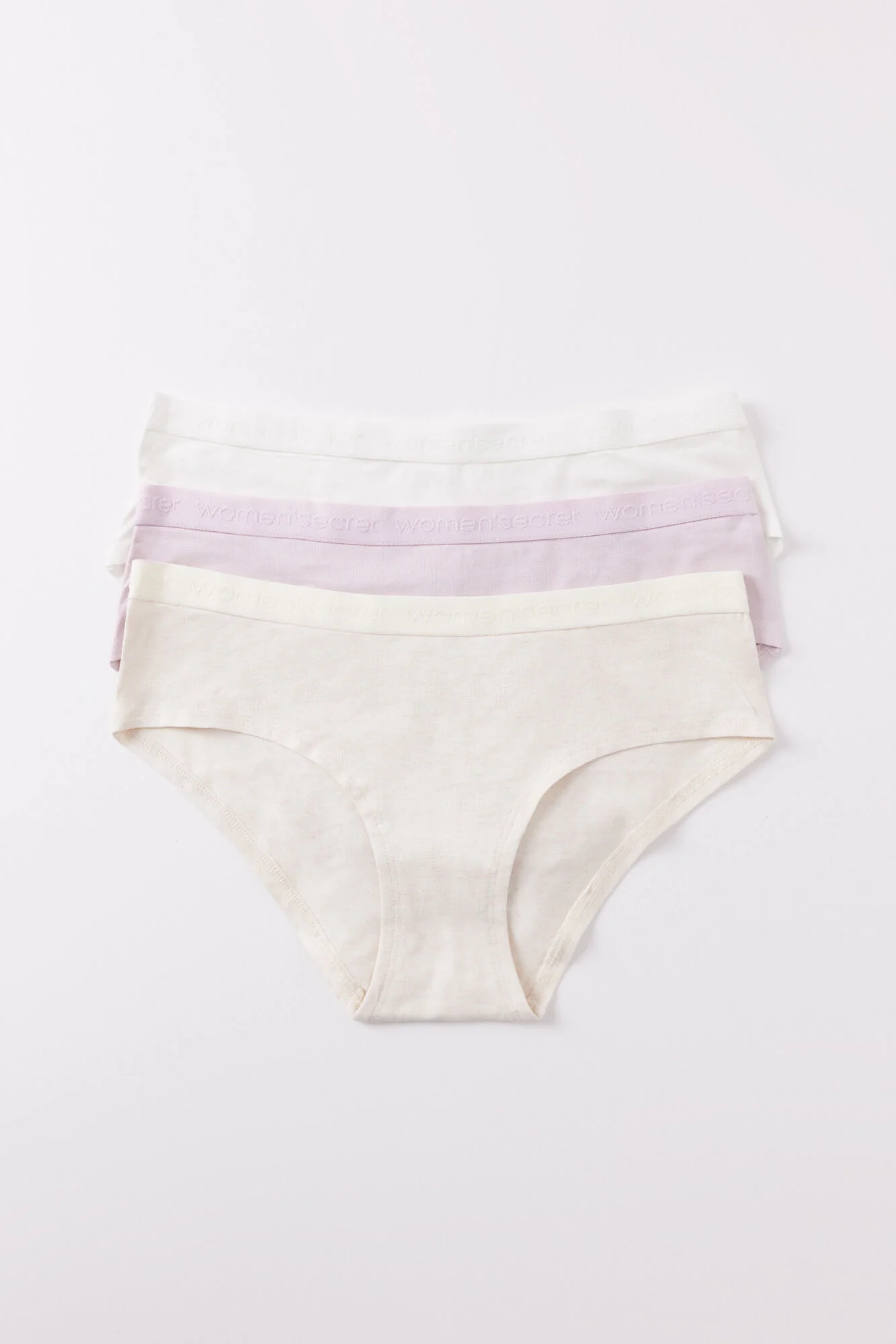 Pack of 3 wide cotton panties with logo - Image 3