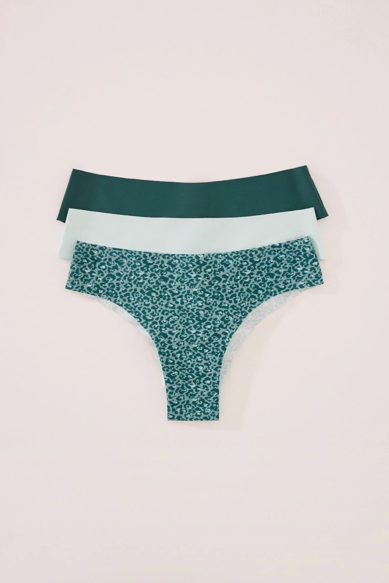 Pack of 3 wide microfibre Brazilian panties - Image 2