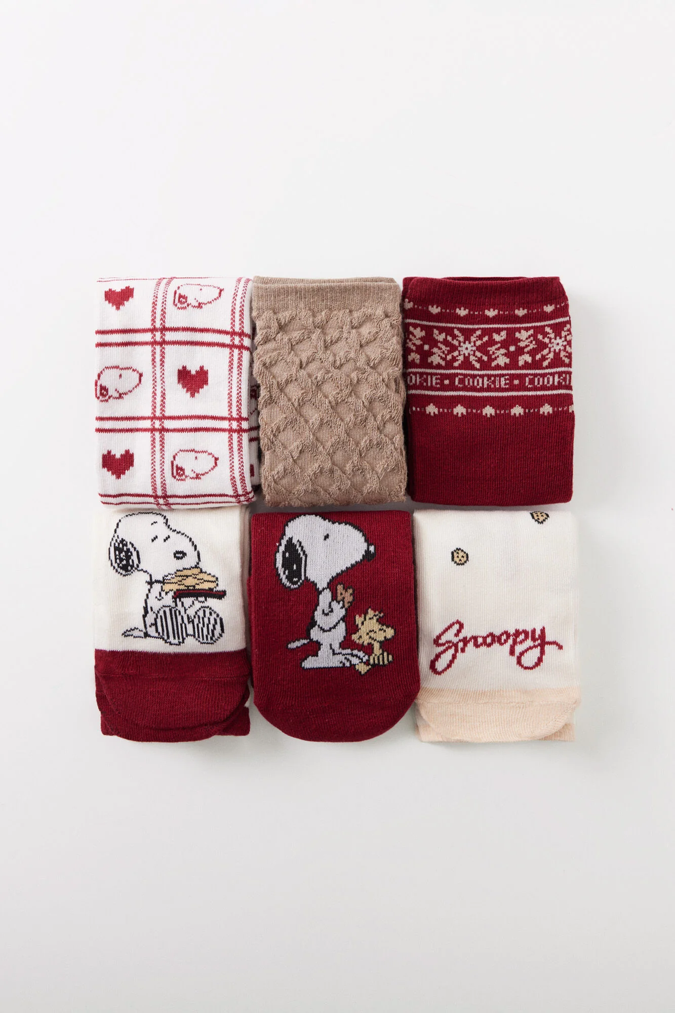 Pack of 6 Snoopy high socks - Image 6