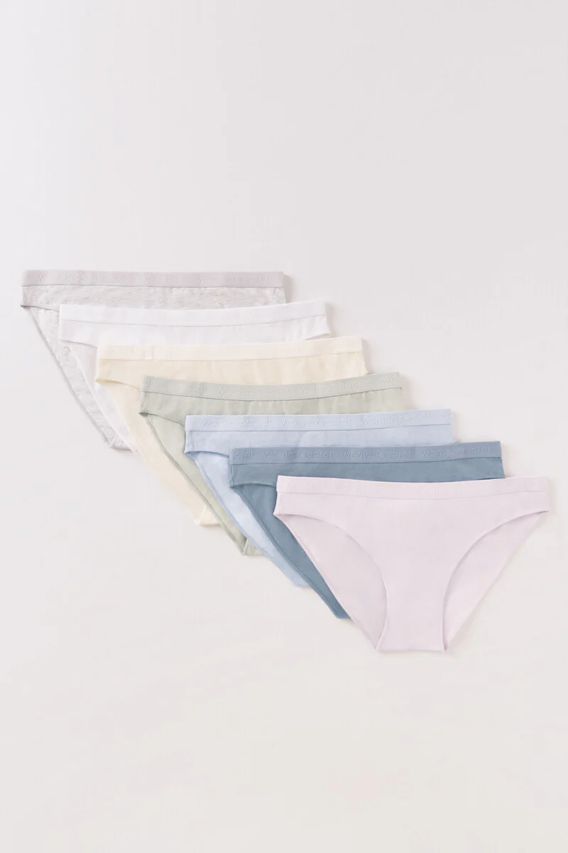 Pack of 7 classic cotton logo panties
