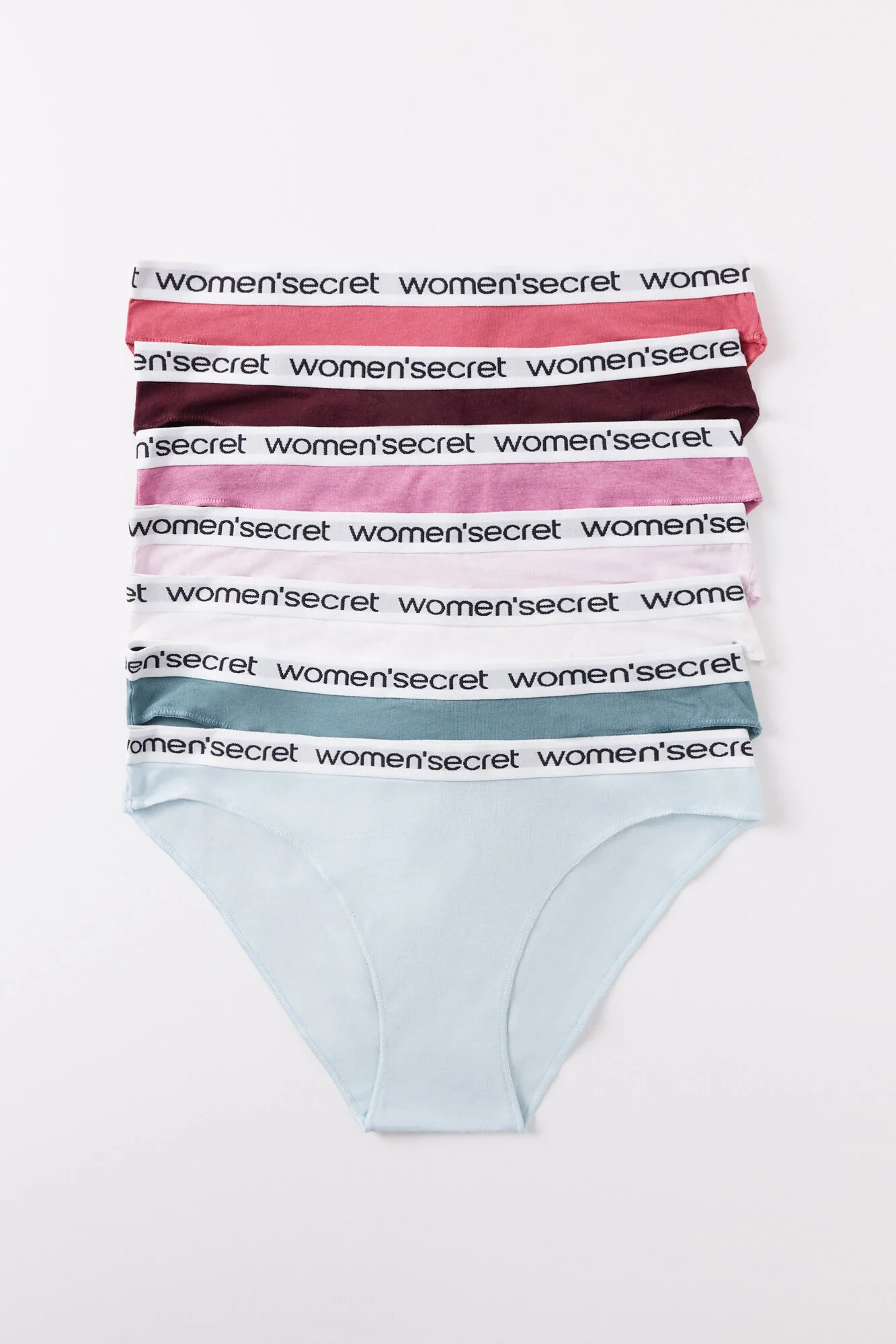 Pack of 7 classic cotton panties with logo