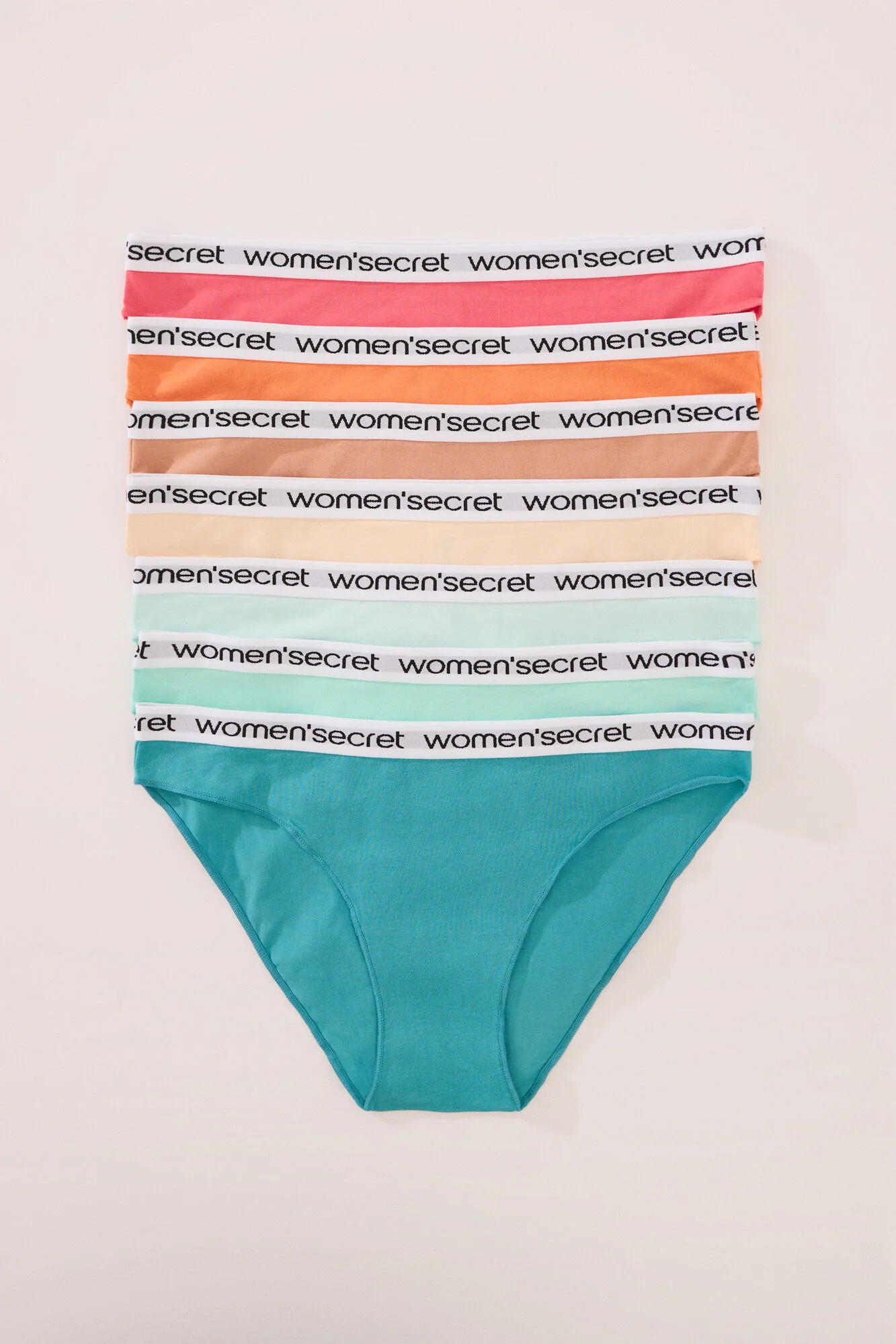 Pack of 7 classic cotton panties with logo