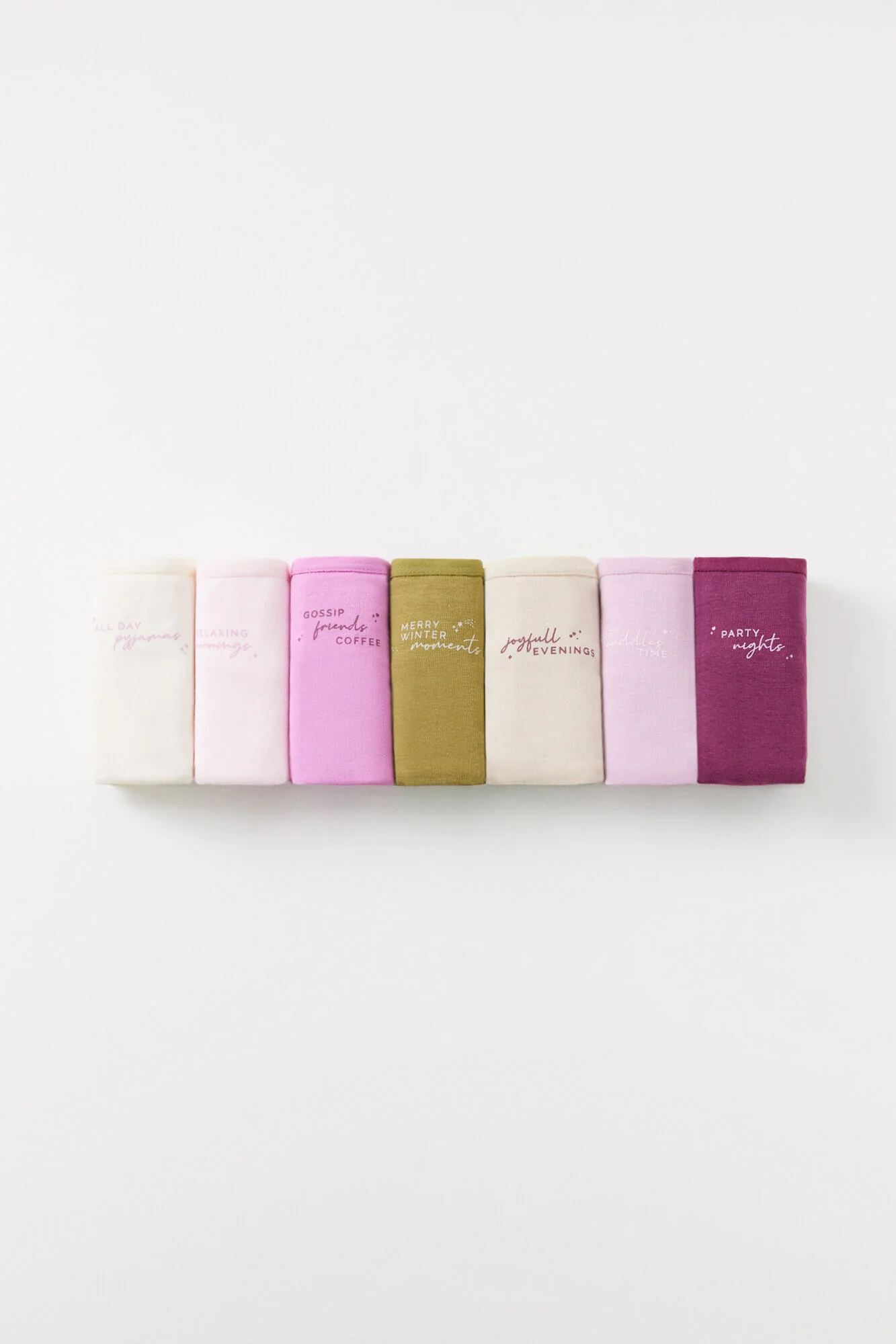 Pack of 7 classic cotton panties with message - Image 3