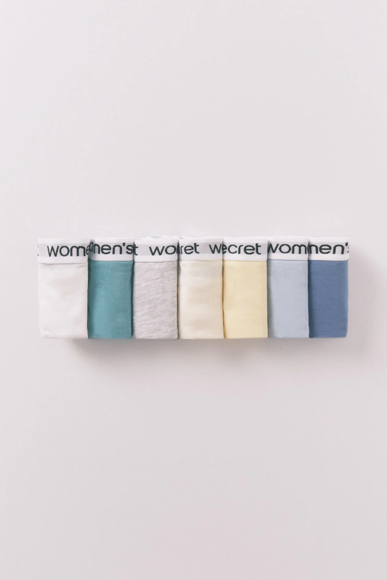 Pack of 7 classic white logo panties - Image 2