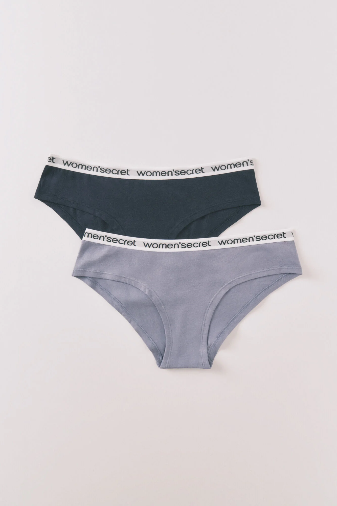 Pack of wide Brazilian panties with cotton logo