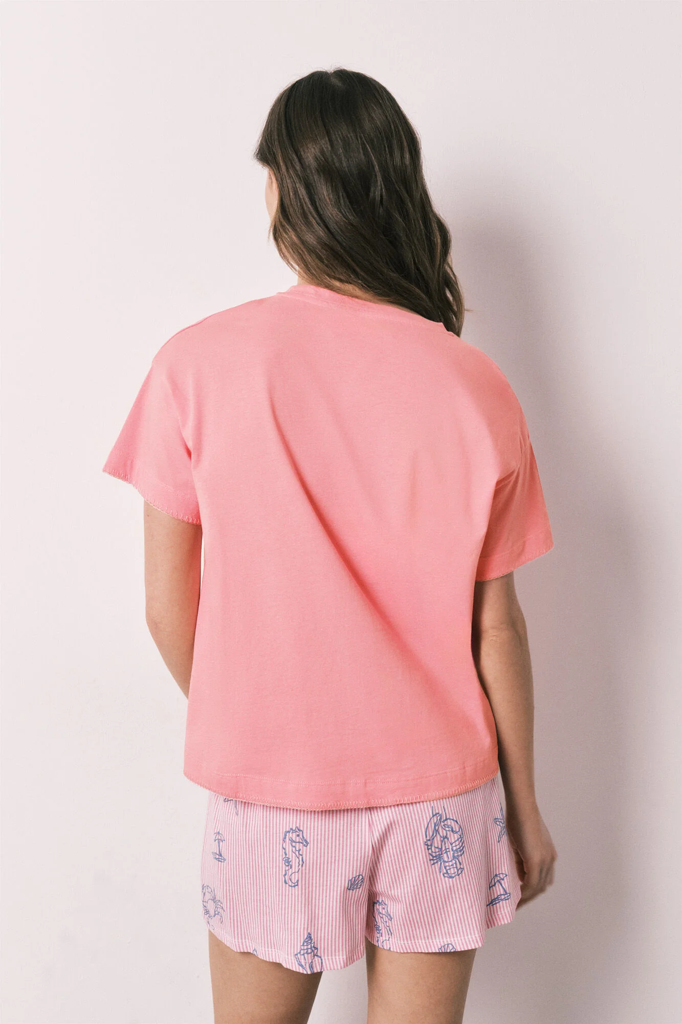 Pink cotton short pyjamas - Image 5